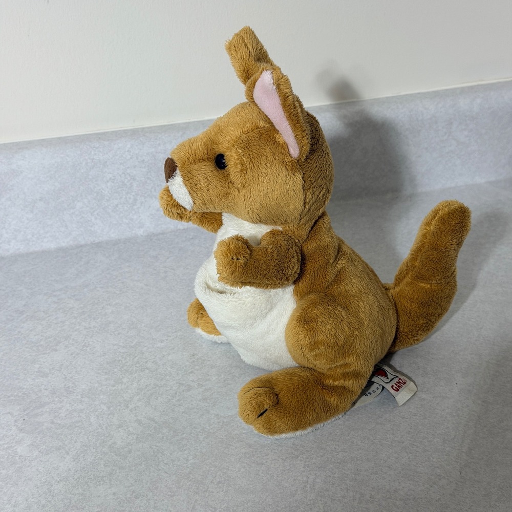 Ganz Webkinz Kangaroo Plush Stuffed Animal Brown HM180 BW328G